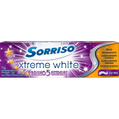 Creme Dental Xtreme White 5 Estrelas Sorriso 70g