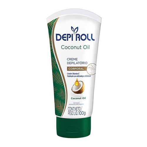 Creme Depilatório Corporal DepiRoll Coconut Oil 100g