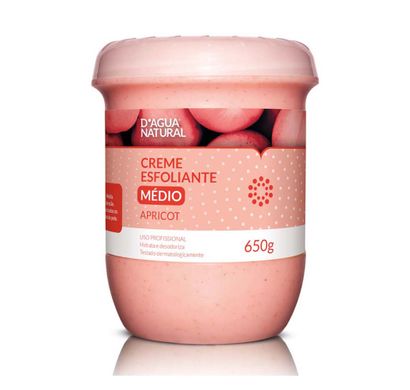 Creme Esfoliante com Óleo Apricot Média Abrasão 650g - D´Água Natural