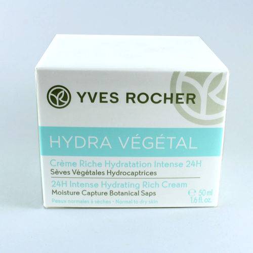 Creme Facial Yves Rocher Hydra Vegetal Hidratação Intensa 24h Pele Normal e Mista 50ml