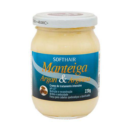 Creme Manteiga Capilar de Argan e Arginina 220g Soft Hair