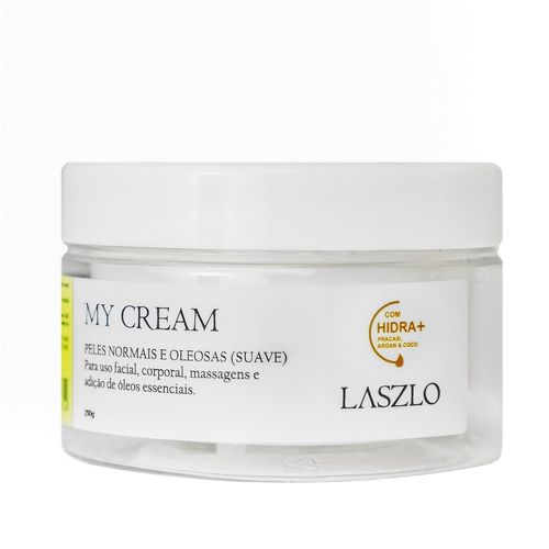 Creme Natural Neutro My Cream para Pele Oleosa e Normal Sem Perfume 200g – Laszlo