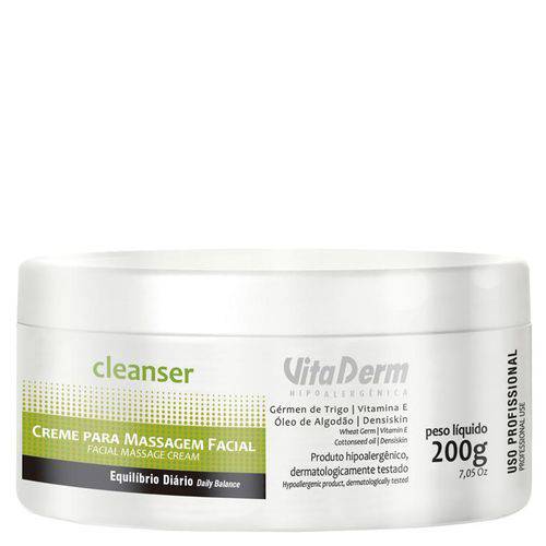 Creme para Massagem Facial Cleanser 200g - Vita Derm