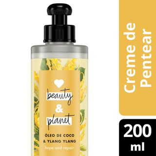 Creme para Pentear Hope And Repair Óleo de Coco & Ylang Ylang Love Beauty And Planet 200ml