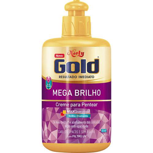 Creme para Pentear Niely Gold Mega Brilho 280g