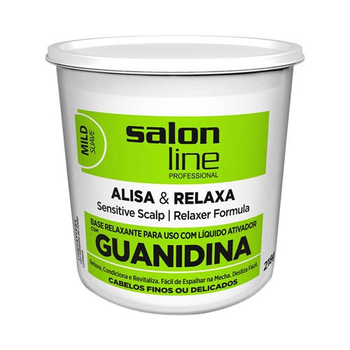 Creme Relaxante Guanidina Salon Line Mild Suave 218g