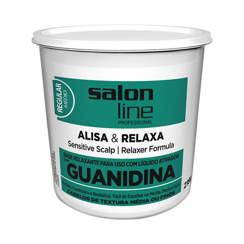 Creme Relaxante Guanidina Salon Line Regular Médio 218g