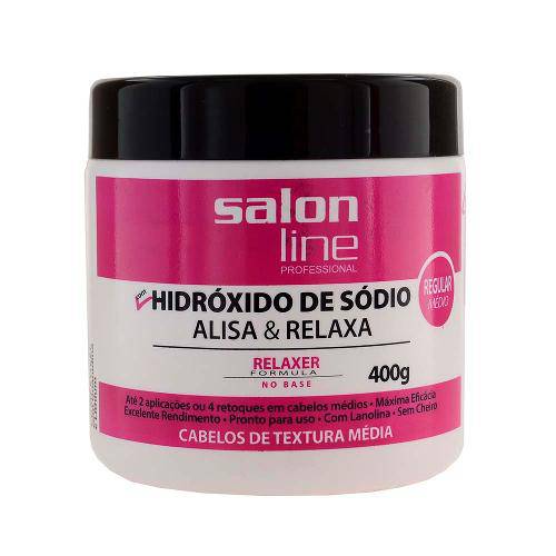 Creme Relaxante Hidróxido de Sódio Regular 400g - Salon Line
