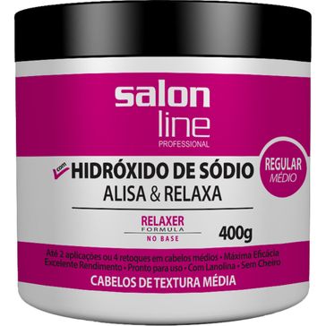 Creme Relaxante Hidróxido de Sódio Salon Line Tradicional Regular 400g