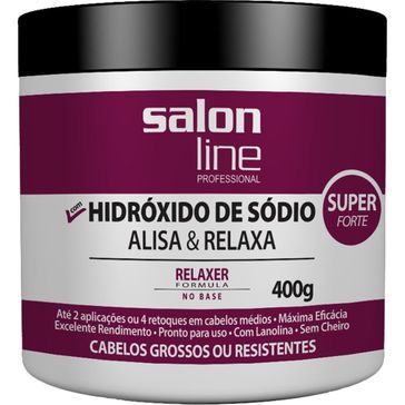 Creme Relaxante Hidróxido de Sódio Salon Line Tradicional Super 400g