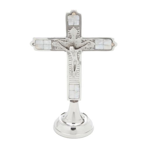 Crucifixo com Base de Latão 31cm Prestige