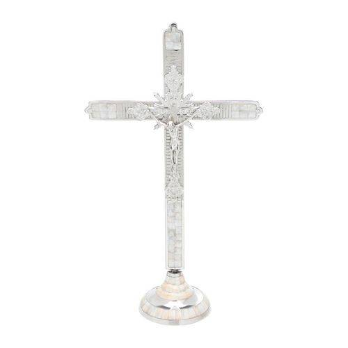 Crucifixo com Base de Latão 57cm Prestige