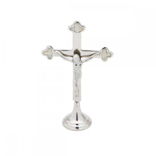 Crucifixo com Base Madreperola 11x19 Cm