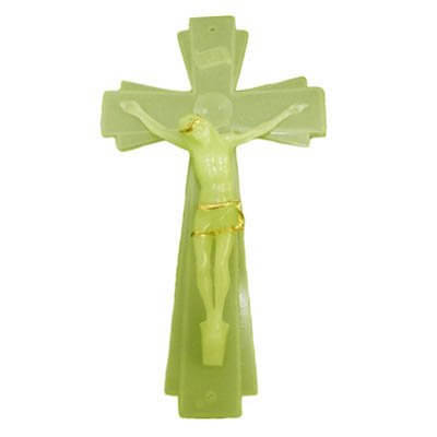 Crucifixo de Parede Luminoso com Cristo - 20 Cm | SJO Artigos Religiosos
