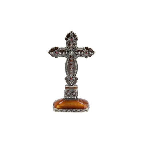 Crucifixo Dourado em Zamac 8 X 3,5 X 15,5cm