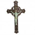 Crucifixo Fosforescente Ouro Velho | SJO Artigos Religiosos