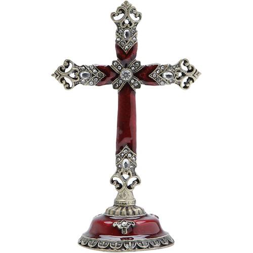 Crucifixo Zamac 5,5x5,5x15cm Cinza - Prestige