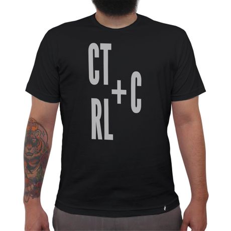 Ctrl+C - Camiseta Clássica Masculina