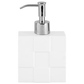 Cubismo Porta-sabonete Líquido Branco/cromado