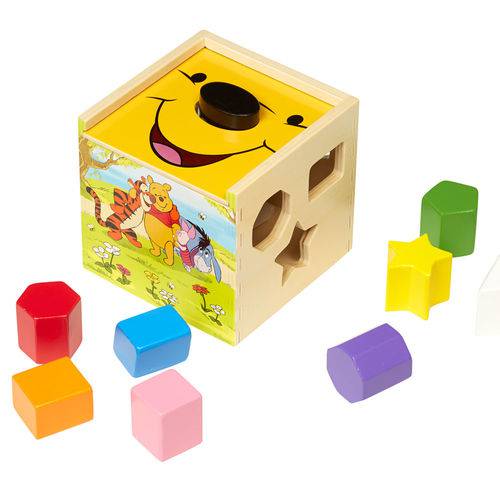 Cubo com Blocos de Encaixar - Disney - Pooh - New Toys