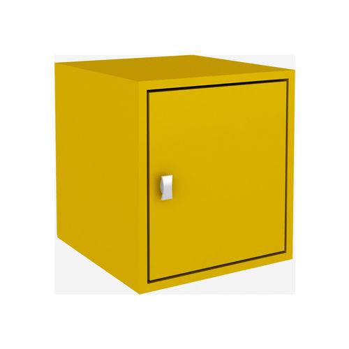 Cubo com Porta Móvel Bento Amarelo