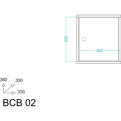 Cubo Decorativo BCB com 1 Porta Café - BRV
