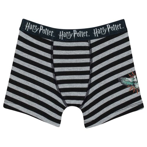 Cueca Harry Potter Boxer (Infantil) Tamanho: M | Cor: Cinza
