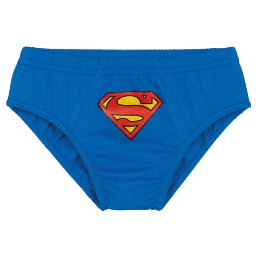 Cueca Superman Slip - Kit com 3 Unidades (Infantil) Tamanho: G | Cor: Sortida