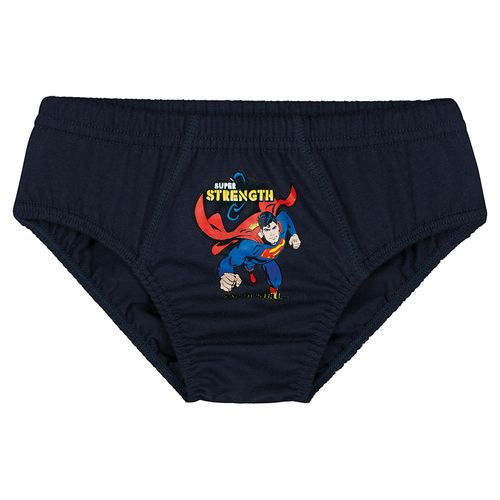 Cueca Superman Slip - Kit com 3 Unidades (Infantil) Tamanho: P | Cor: Sortida