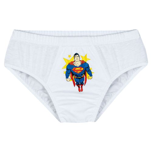 Cueca Superman Slip - Kit com 3 Unidades (Infantil) Tamanho: Pp | Cor: Sortida
