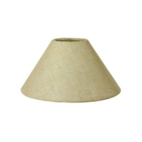 Cupula em Tecido Cone Abajur Luminaria Cp-4078 25/40x15cm Rustico Bege