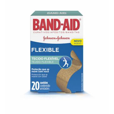 Curativo Band-Aid Flexível 20 Unidades