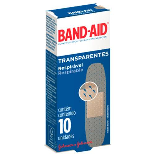 Curativo Band-aid Transp 10un-sm