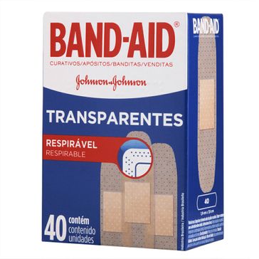 Curativo Band-Aid Transparente 40 Unidades