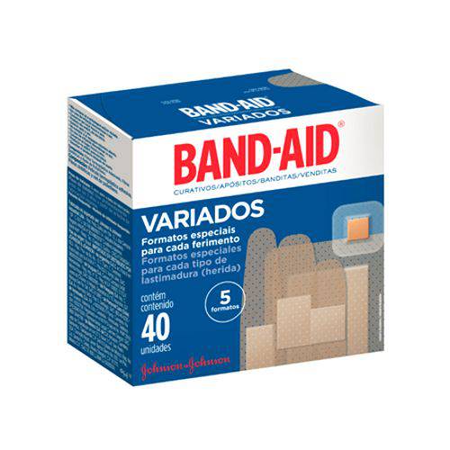 Curativo Band-aid Variados Johnson's com 40 Unidades