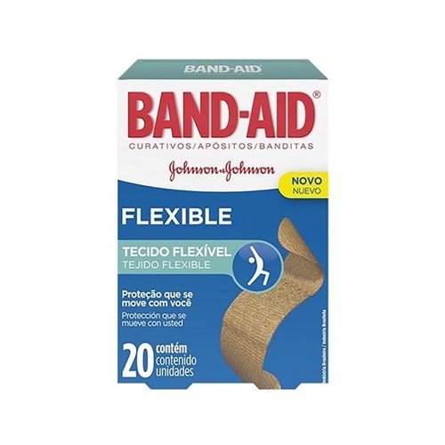 Curativo Johnson's Band-Aid Flexible C/ 20 Unidades