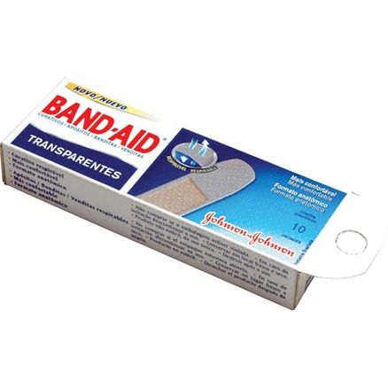Curativo Transparente Band Aid 10 Unidades