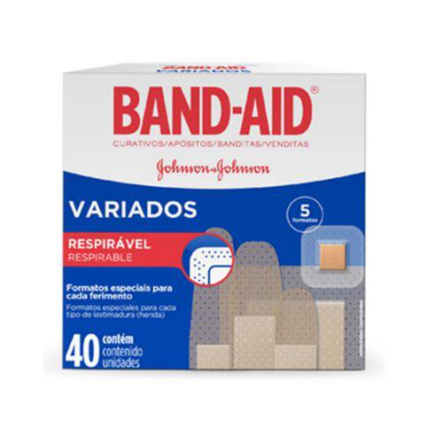 Curativo Transparente Band Aid C/40 Formatos Variados
