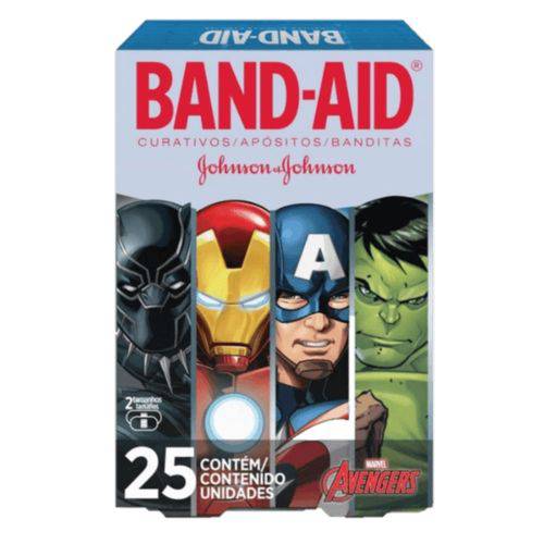 Curativo Transparente Band Aid C/25 Avengers