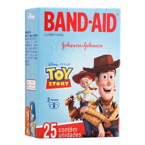 Curativos Band Aid Johnson & Johnson Decorados Toy Story Sortidos 25 Unidades
