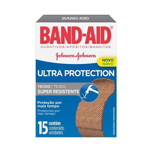 Curativos Band Aid Johnson & Johnson Ultra Protection com 15 Unidades
