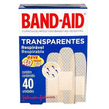 Curativos Band Aid Johnson Transparentes Leve 40 Pague 30