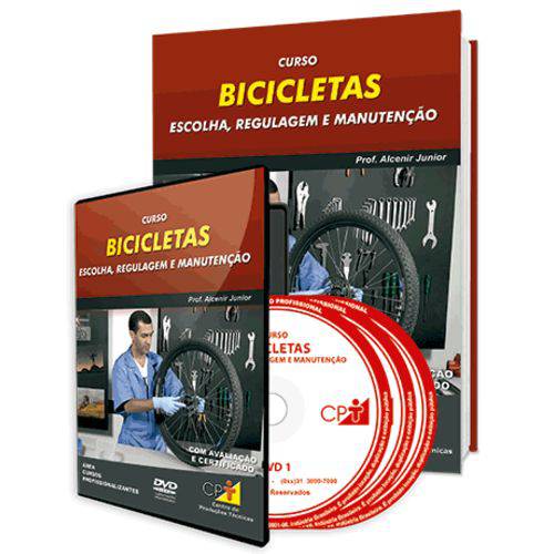Curso Bicicletas - Escolha, Regulagem e Manutenção em Livro e DVD