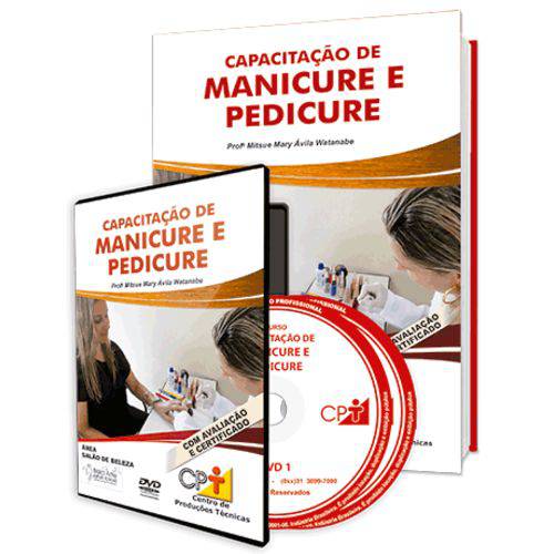 Curso Capacitação de Manicure e Pedicure em Livro e DVD