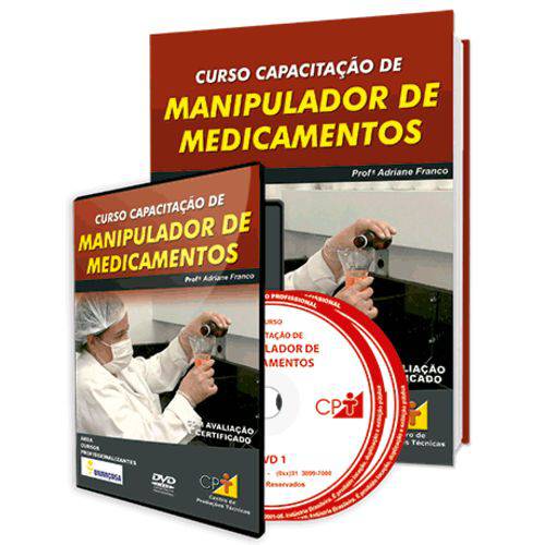 Curso Capacitação de Manipulador de Medicamentos em Livro e DVD