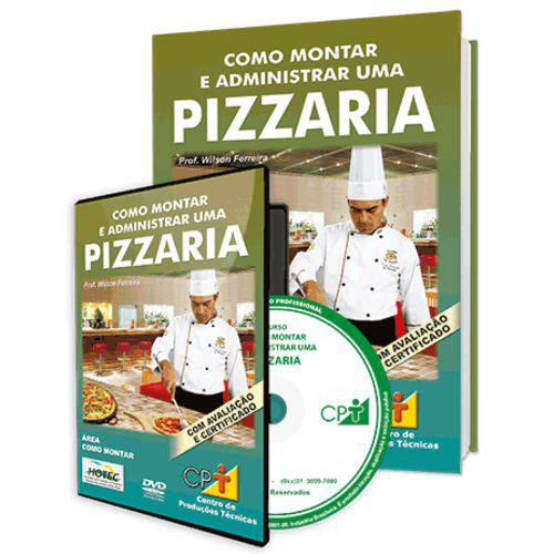 Curso Como Montar e Administrar uma Pizzaria em Livro e DVD