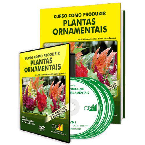 Curso Como Produzir Plantas Ornamentais em Livro e DVD