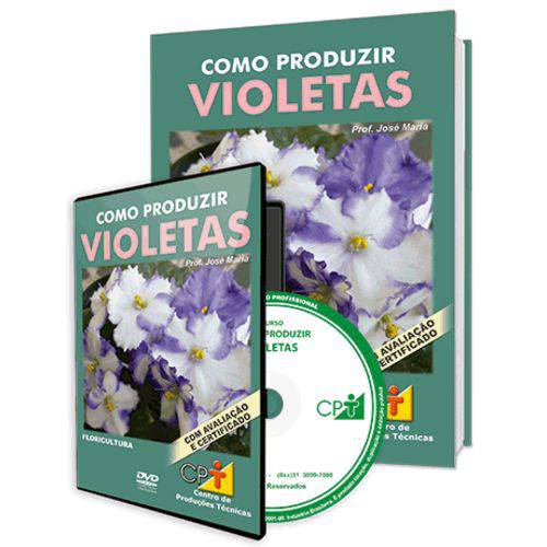 Curso Como Produzir Violetas em Livro e DVD