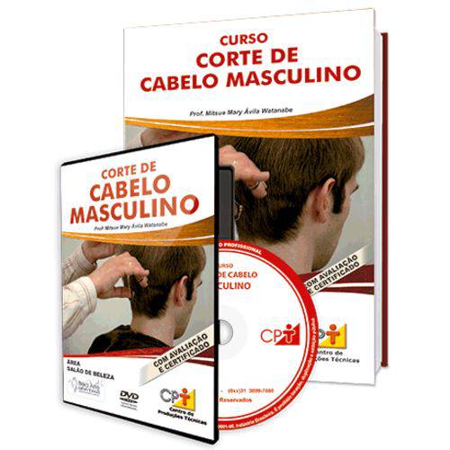 Curso Corte de Cabelo Masculino em Livro e DVD