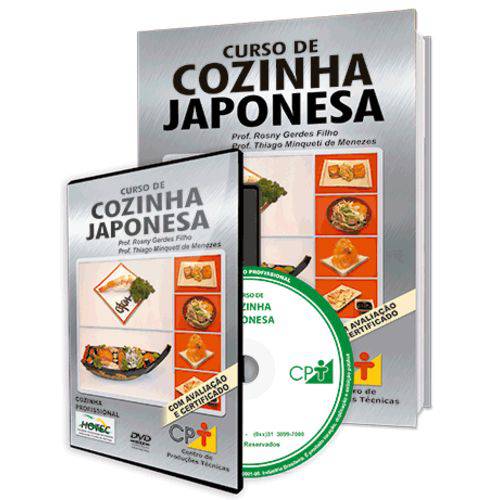 Curso de Cozinha Japonesa em Livro e DVD